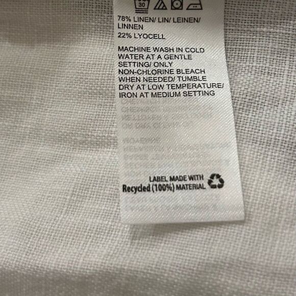 En THREAD White Cowl Neck Linen Blend Midi Dress Size Small NEW 99.00 - Picture 4 of 11